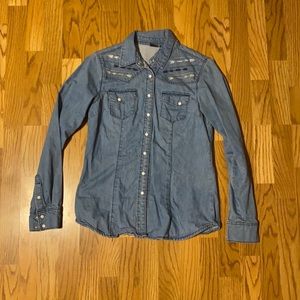 Cruel Girl Denim Arrow Embroidery